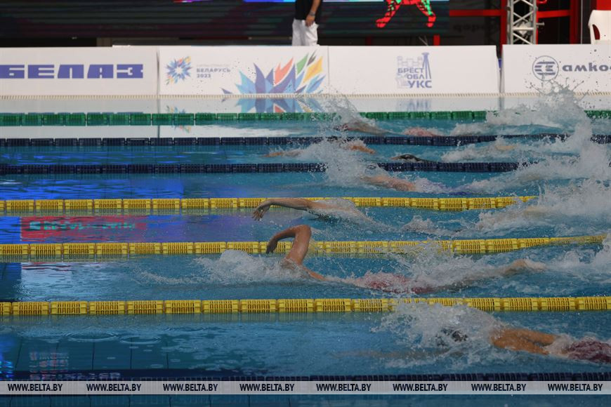 На базе Дворца водных видов спорта в Бресте завершились состязания по плаванию в рамках II Игр стран СНГ