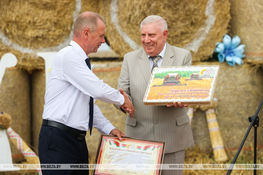 Брестский район собрал рекордный урожай зерновых