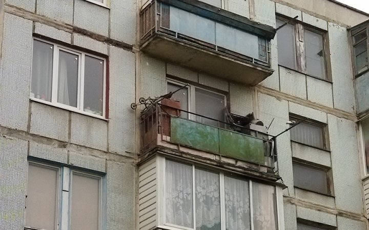 Балкон горел в Барановичах