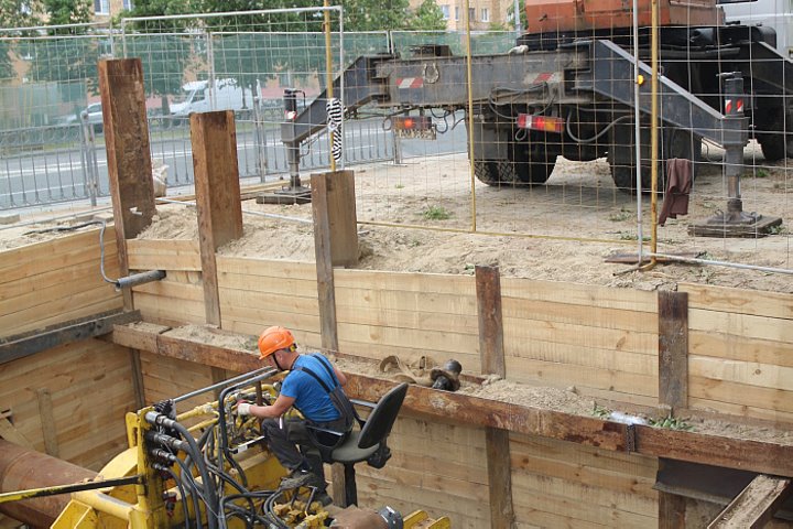 Какие работы проводятся на проспекте Машерова в Бресте