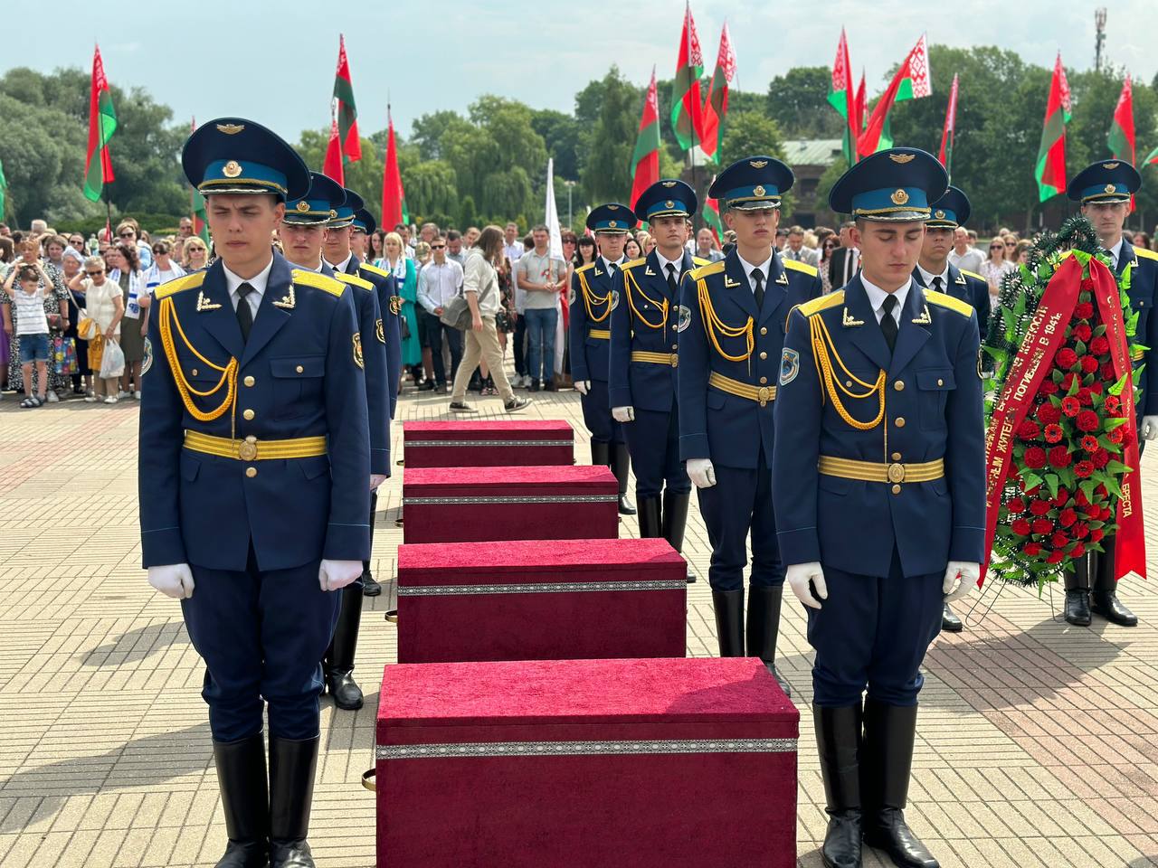 В Брестской крепости перезахоронили останки защитников легендарной цитадели над Бугом
