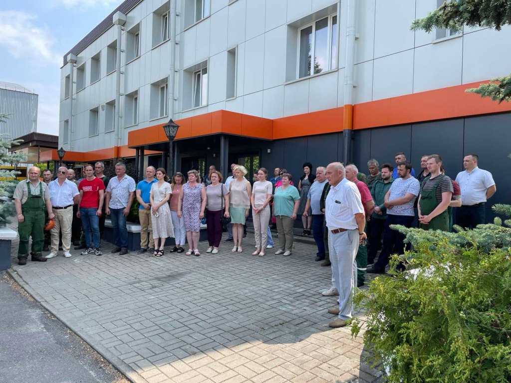 Всебелорусскую минуту молчания поддержали предприятия и организации Ленинского район г. Бреста