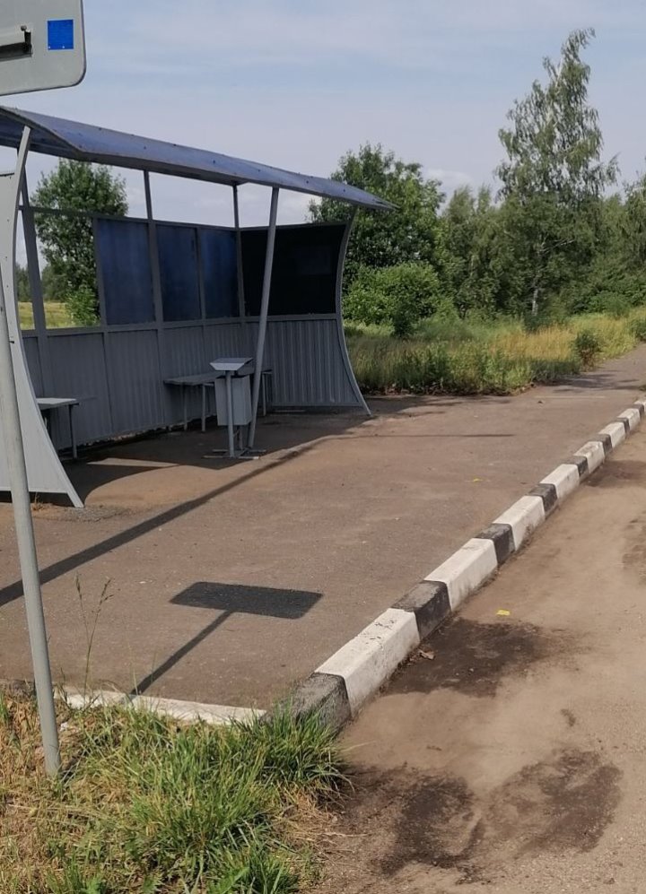 В Барановичах на остановке полгода не убирали мусор