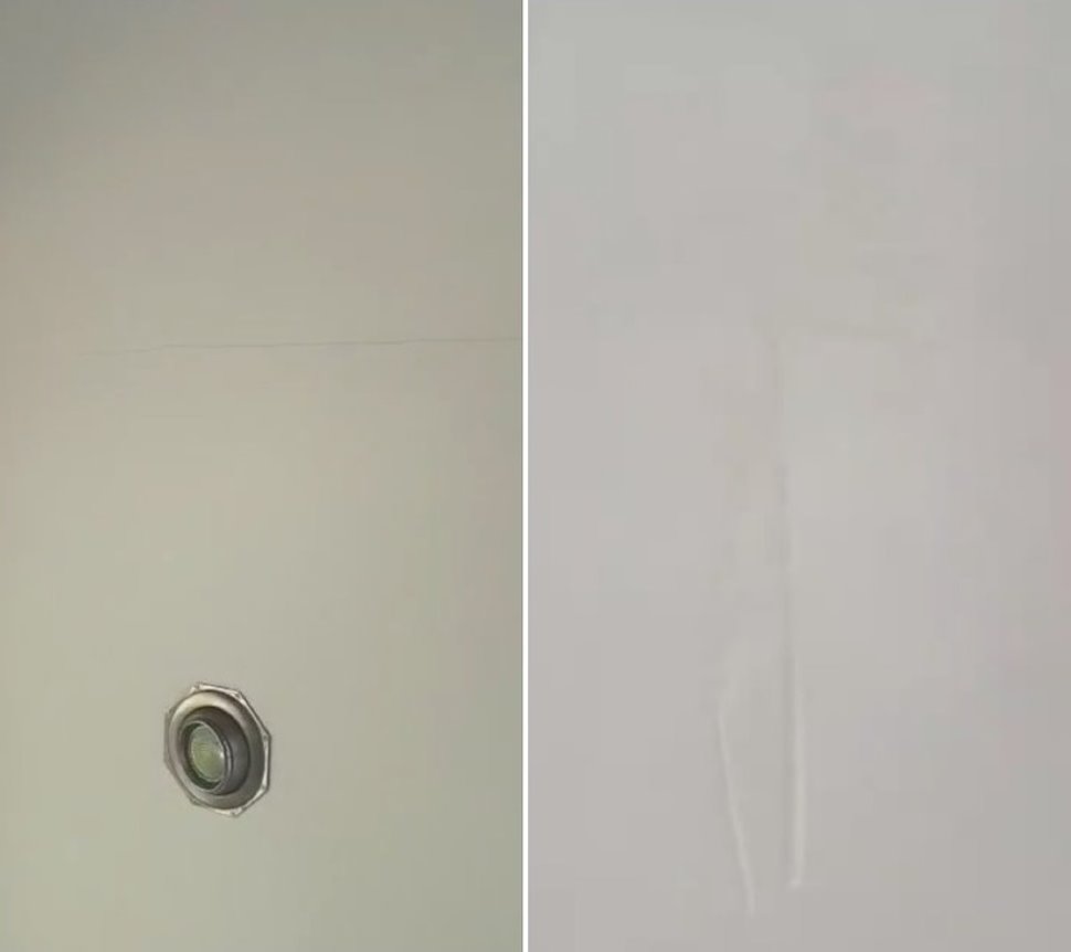 Трещины на потолке, куски обоев под шпатлевкой… Слабовидящая пара наняла строителей, которые должны были навести красоту