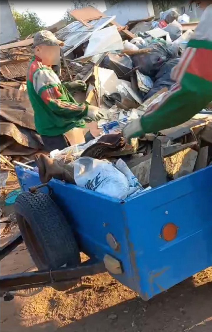 В Барановичах люди, выбрасывающие мусор где попало, угодили в фотоловушку 