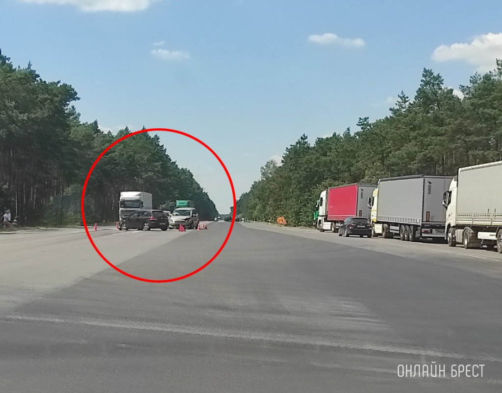 Под Брестом произошло встречное ДТП