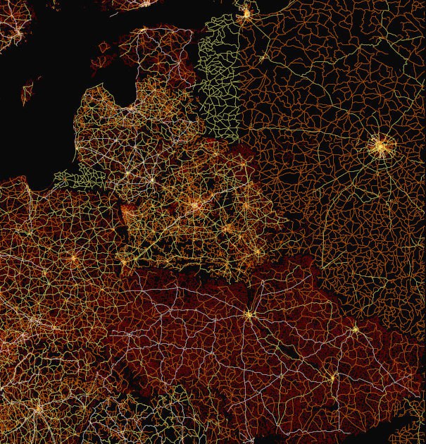 Как выглядит Беларусь на карте дорог мира