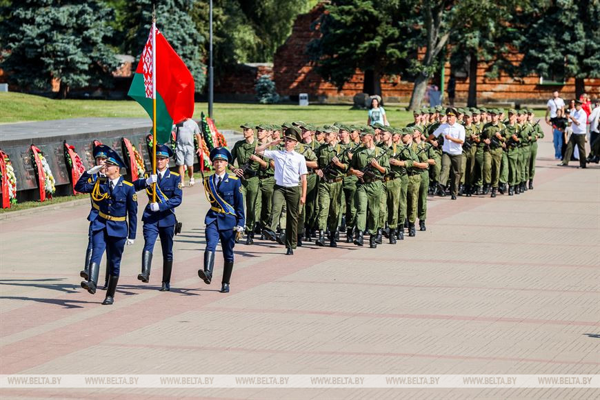Церемония принятия военной присяги состоялась в Брестской крепости