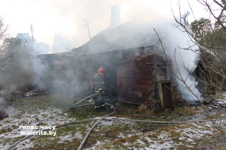 В Малоритском районе на пожаре погиб мужчина