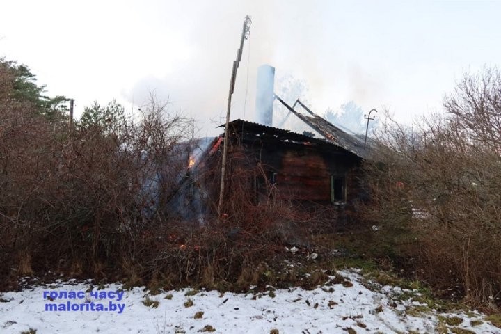В Малоритском районе на пожаре погиб мужчина