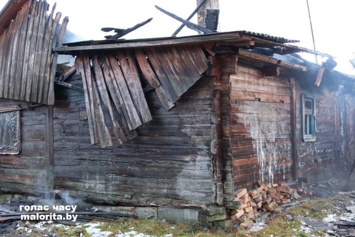 В Малоритском районе на пожаре погиб мужчина