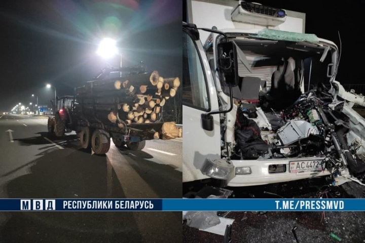 Смертельное ДТП на М1. Грузовик влетел в лесовоз