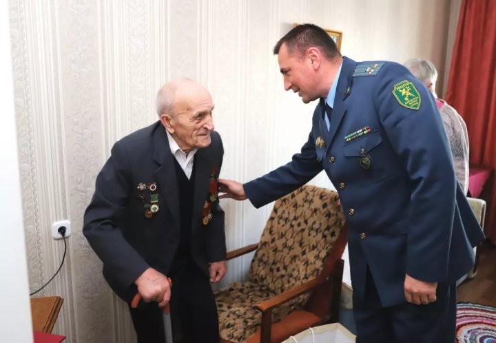 95-летие отпраздновал ветеран Великой Отечественной войны, служивший в Брестской таможне