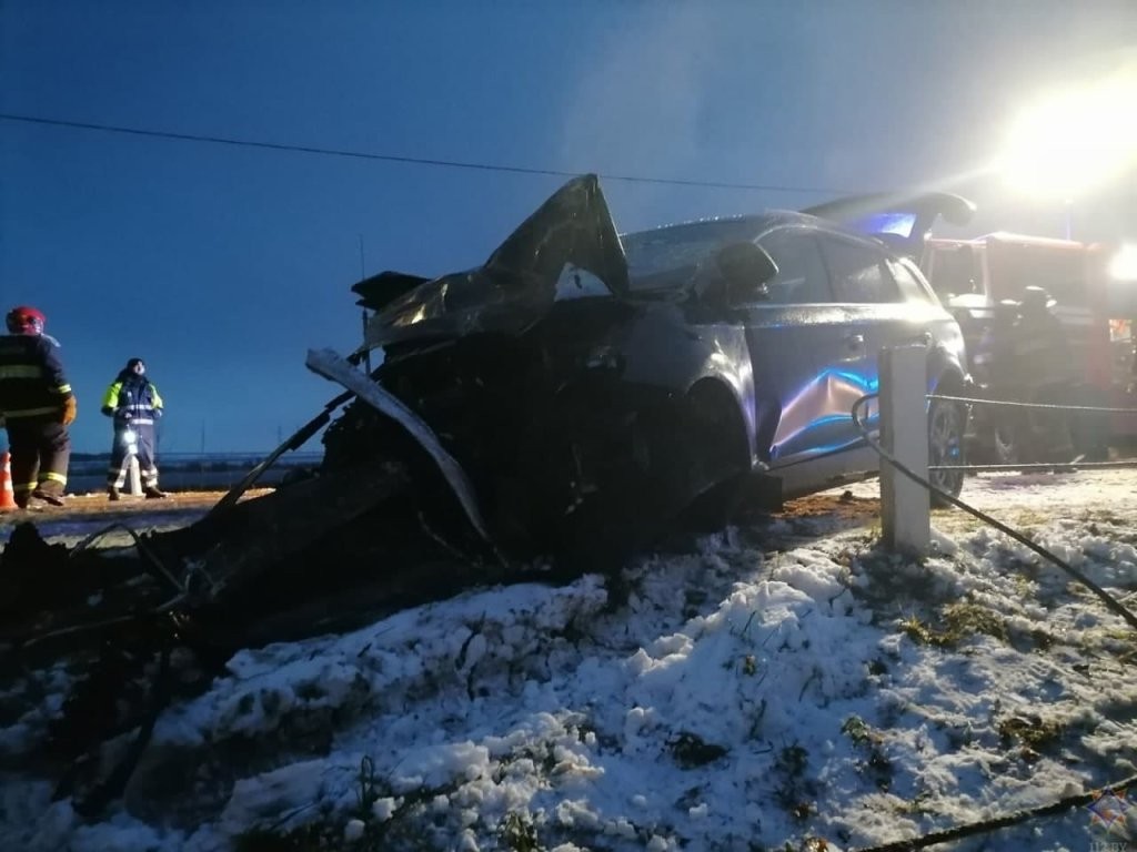 В Минской области произошло лобовое ДТП с участием рейсового автобуса