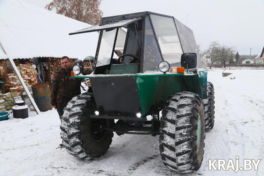 Белорус собрал самодельный вездеход «Бегемот»