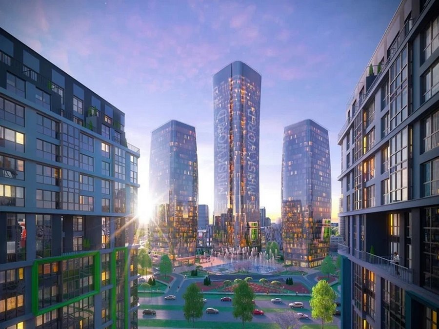 В Минске строят 42-этажный небоскреб, который будет самым высоким зданием в Беларуси