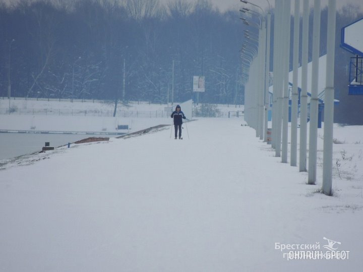 Лыжная трасса заработала на гребном канале Бреста