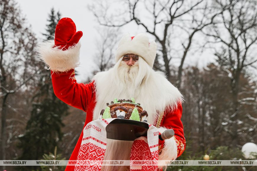 Можно загадать вдвое больше желаний. Снегурочка приехала в Беловежскую пущу на помощь Деду Морозу