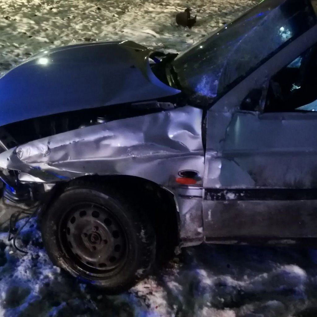 Четверо пьяных парней попали в ДТП в Барановичах