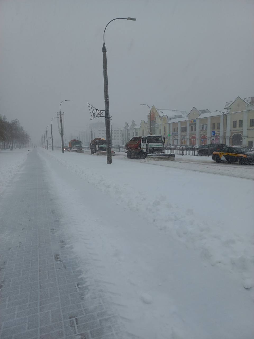 Коммунальные службы Бреста продолжают борьбу с непогодой