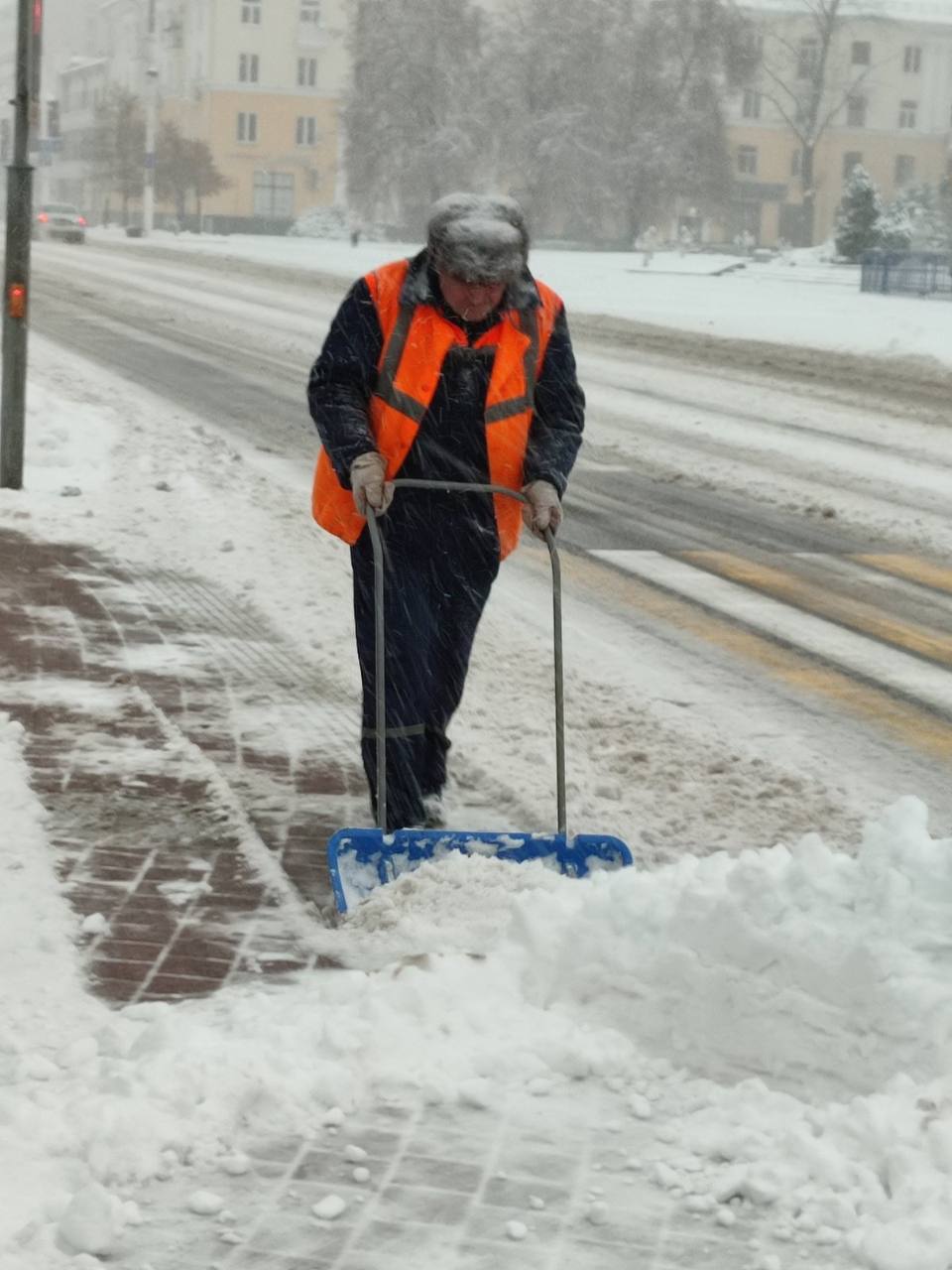 Коммунальные службы Бреста продолжают борьбу с непогодой