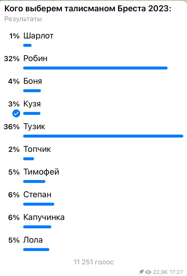 Талисманом Бреста 2023-го года стал кролик Тузик