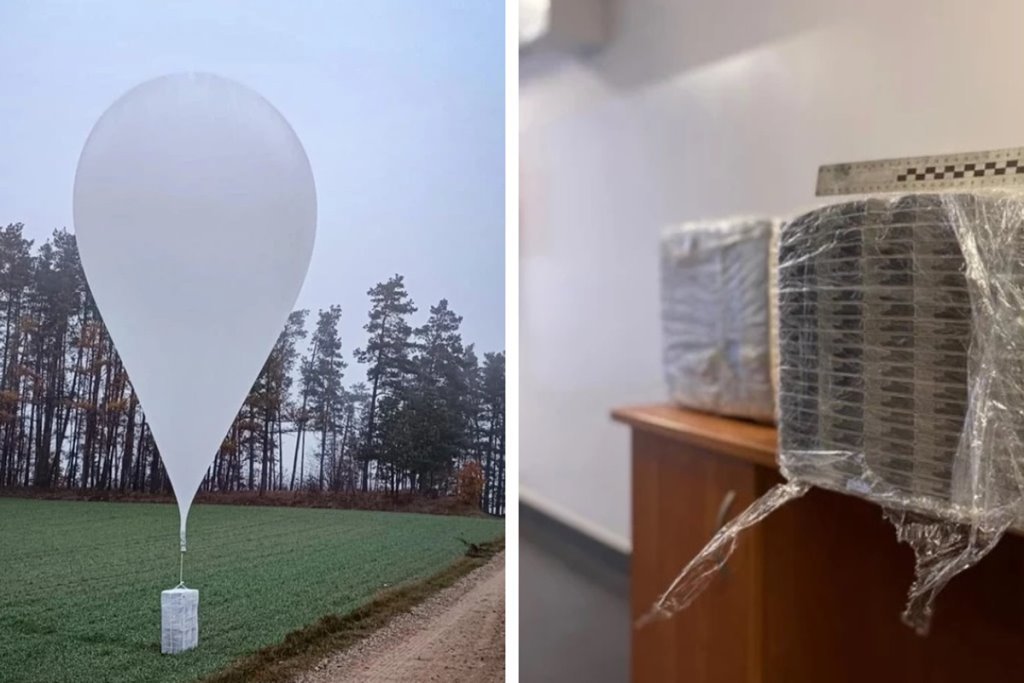 На воздушном шарике: в Польшу прилетела контрабанда из Беларуси