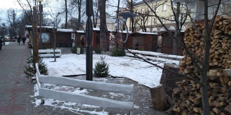 К новогодним ярмаркам готова главная площадка Бреста