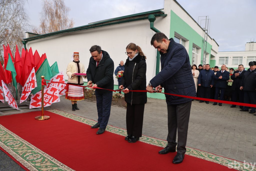 Открытие спорткомплекса в агрогородка Парохонск Пинского района