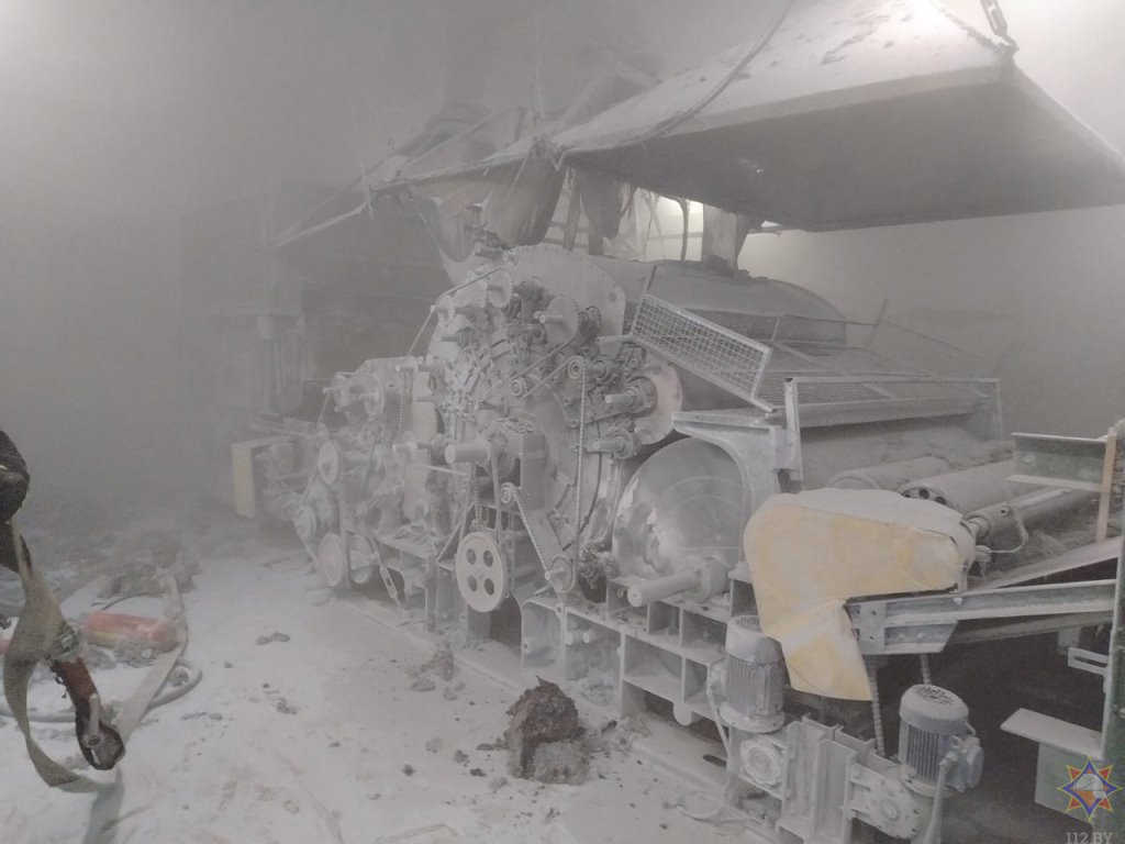 Пожар в производственном цеху предприятия в Пружанах