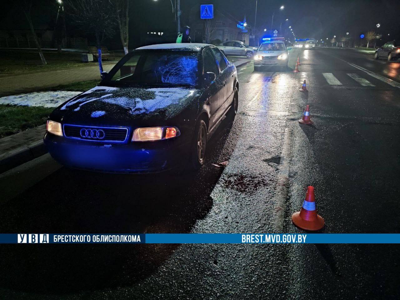 Два ДТП с участием водителей Audi в Брестской области: один водитель скрылся, второй сбил женщину на пешеходном переходе