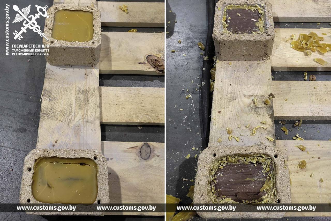 88 кг наркотиков нашли белорусские таможенники в грузовике из Литвы