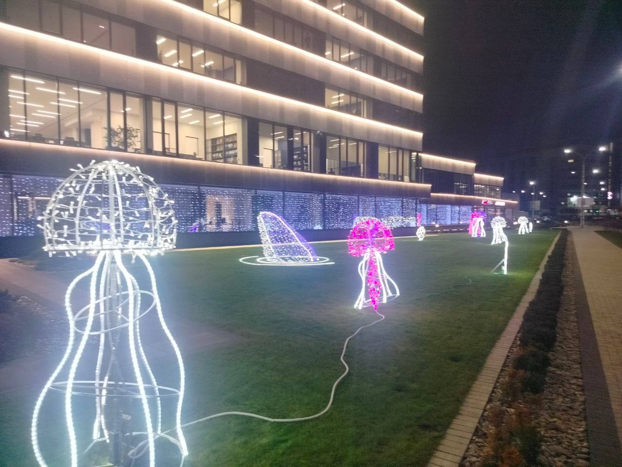 Новогодние огни зажглись на Пионерской в Бресте