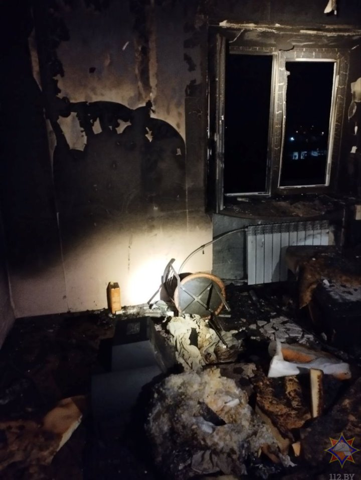 В Малорите на пожаре в квартире спасли женщину