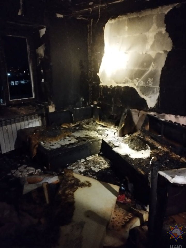 В Малорите на пожаре в квартире спасли женщину