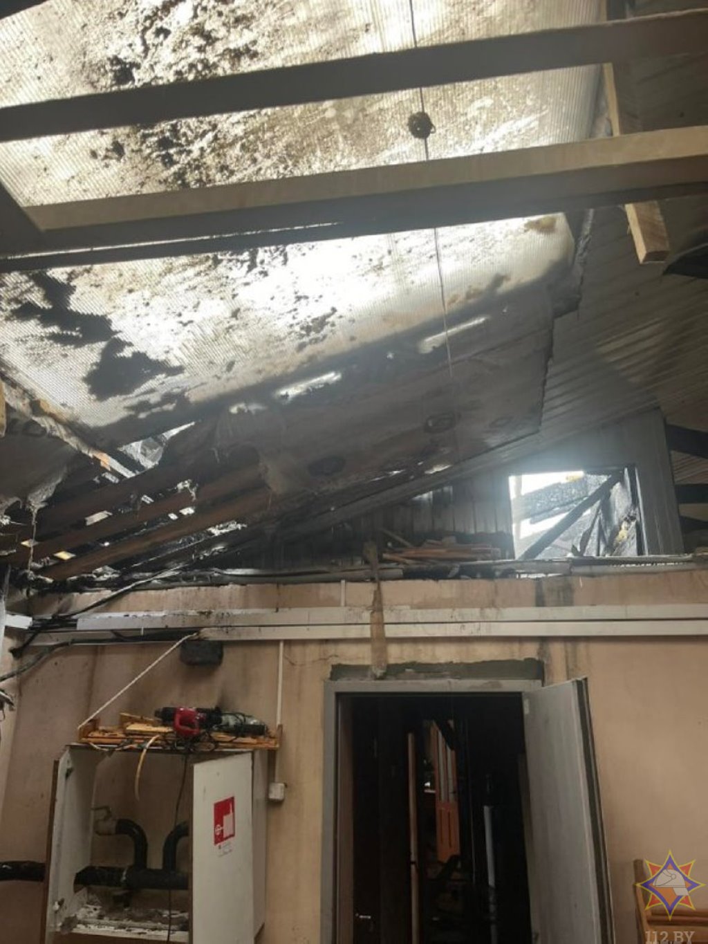 В Бресте пожарная сигнализация предупредила о пожаре производственного здания