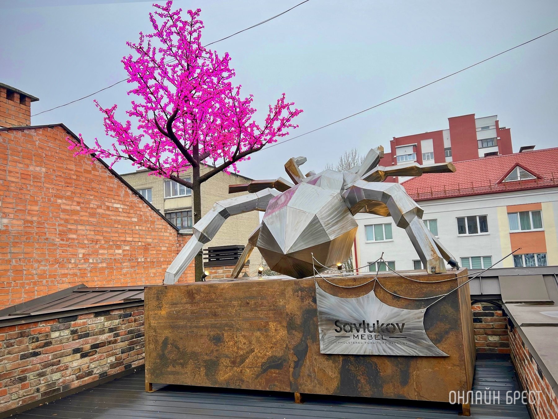 До открытия осталось 3 дня! Многие спрашивают, что за магазин с гигантским пауком появился в центре Бреста? Показываем, что находится внутри