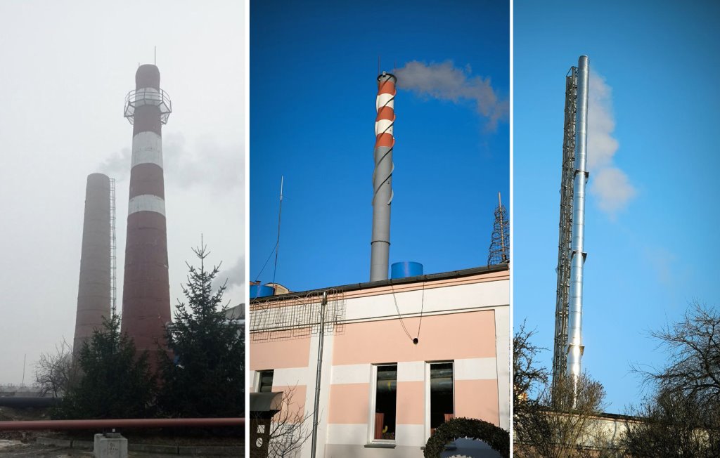 В Бресте осуществляют замену кирпичных дымовых труб на современные металлические