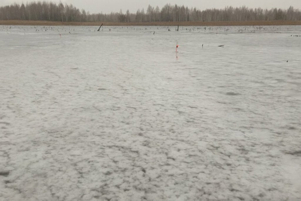 Белорус рассказал, как решил порыбачить под Барановичами на льду в конце января