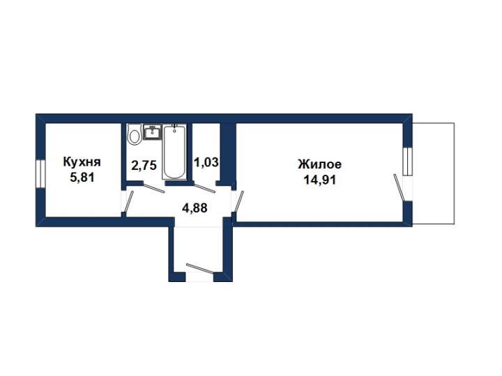 Так выглядит одна из самых дешевых квартир, которая продается сейчас в Бресте