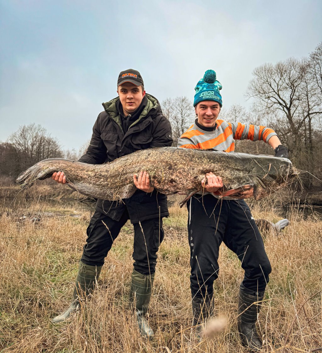 Белорус вытащил сома размером с человека