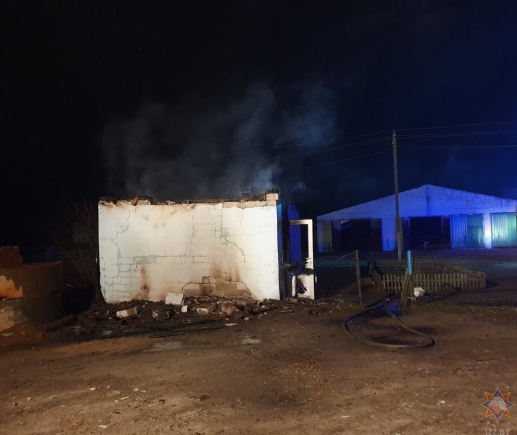 Пожар на молочно-товарной ферме в Лунинецком районе ликвидирован