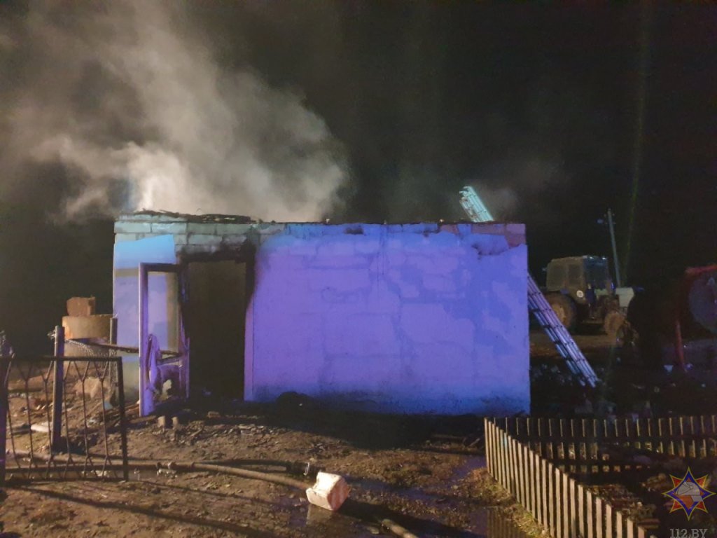 Пожар на молочно-товарной ферме в Лунинецком районе ликвидирован