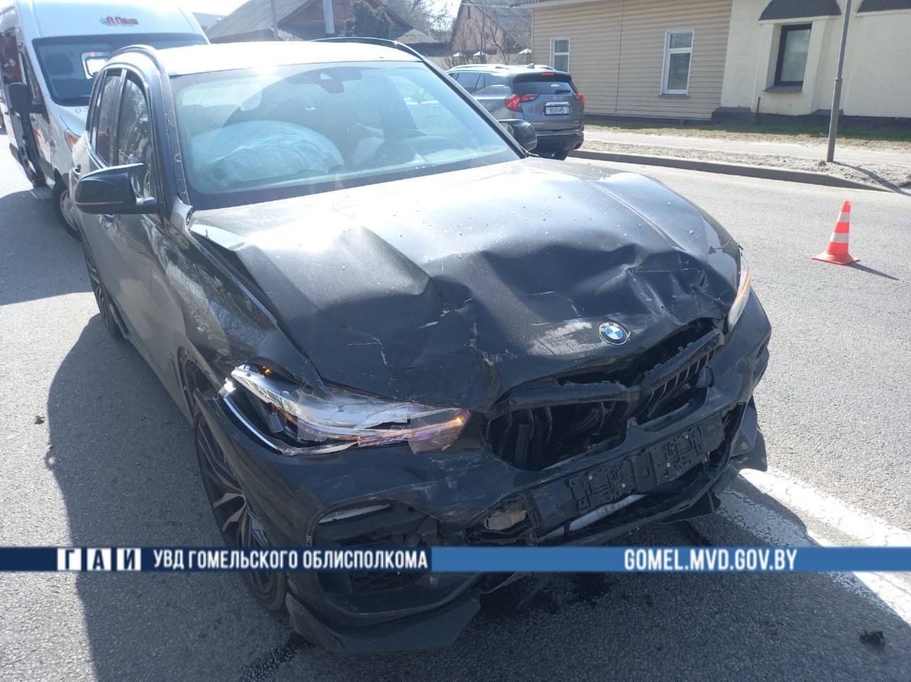 Учебный автомобиль перевернулся в Гомеле