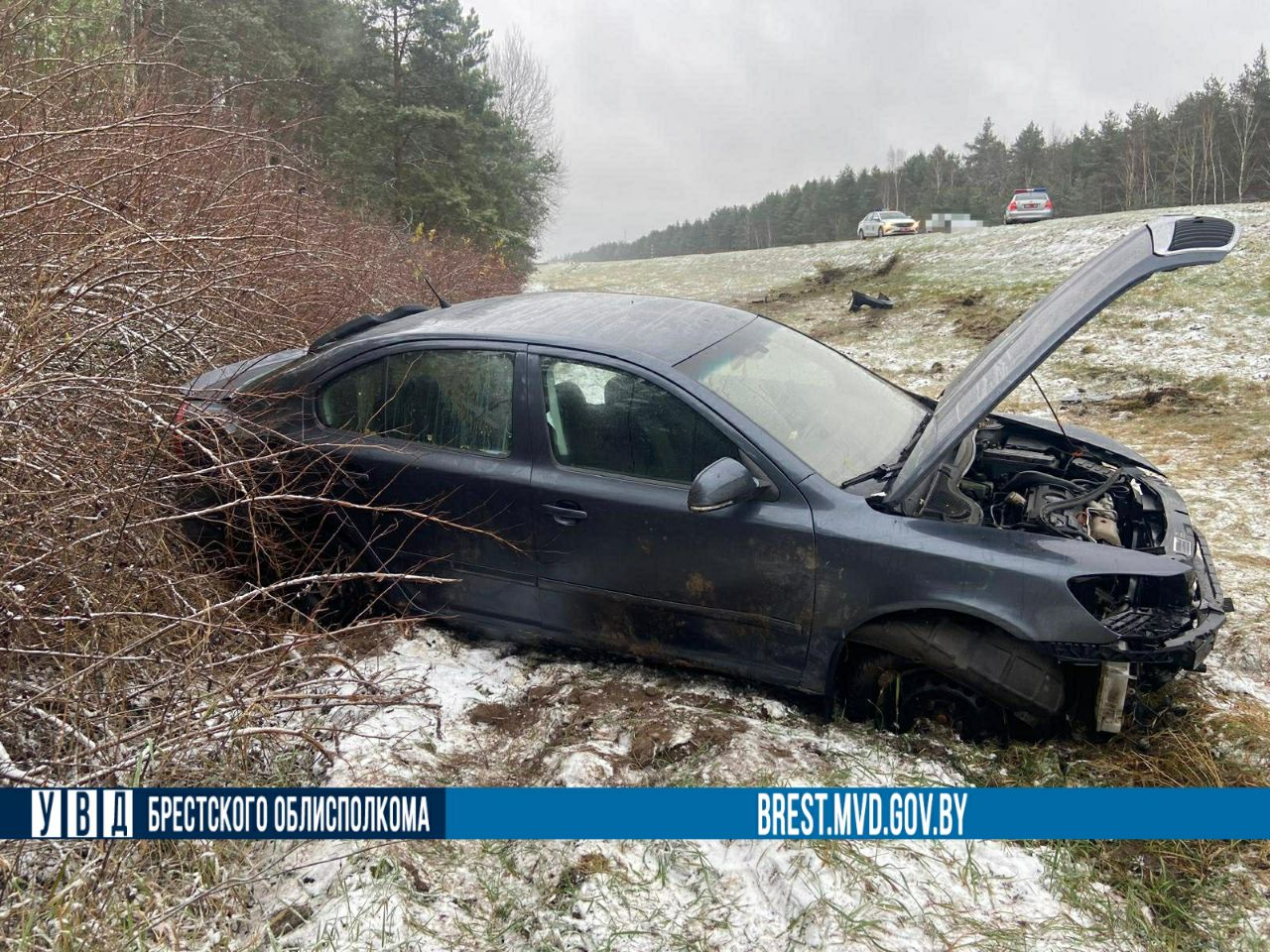 Два ДТП с разницей в пять минут произошли на трассе М1 под Барановичами