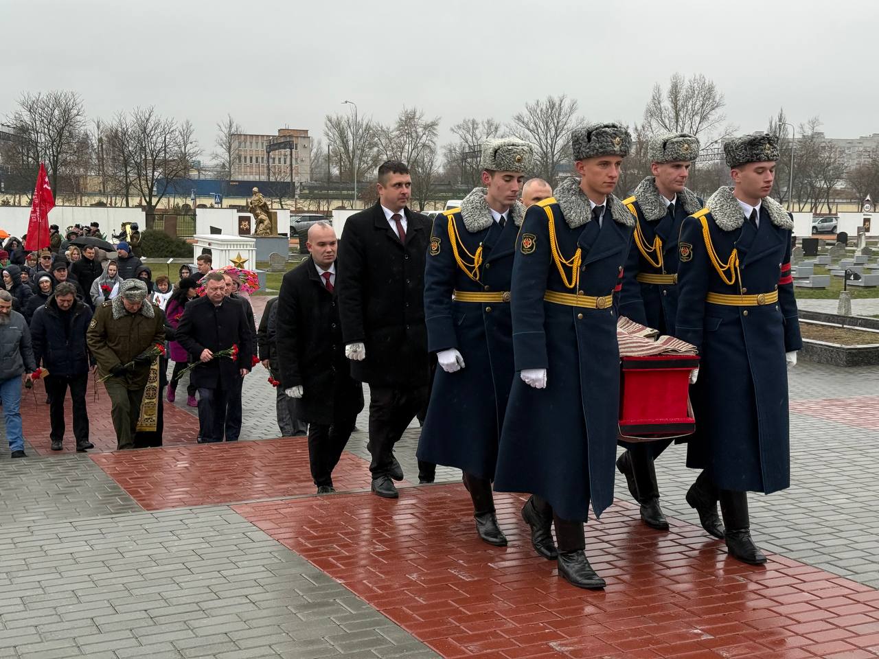 В Бресте перезахоронили останки красноармейца Петра Панасюка, погибшего в сражениях на Курской дуге