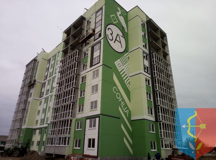 Так выглядят фасады первого десятиэтажного дома в Пинском районе