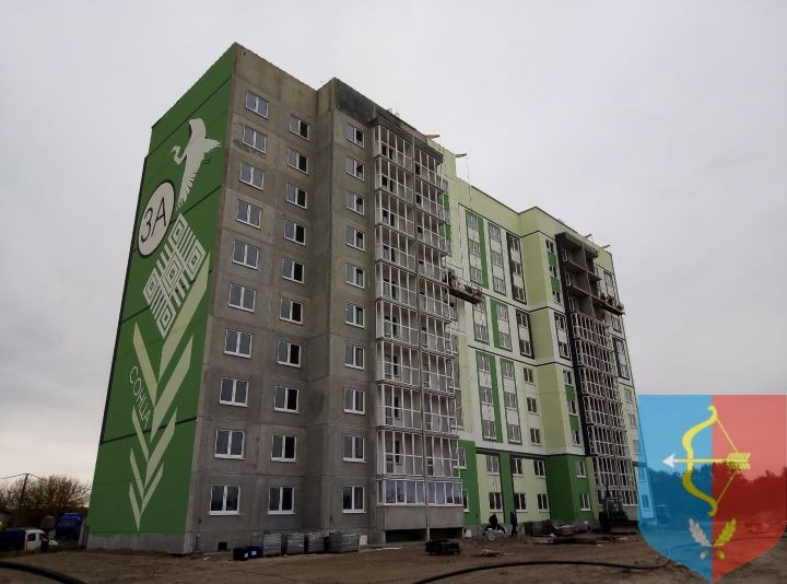 Так выглядят фасады первого десятиэтажного дома в Пинском районе