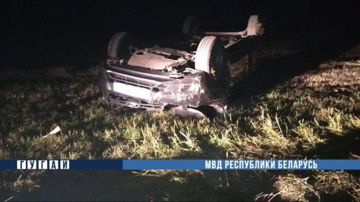 В Брестской области перевернулся автомобиль