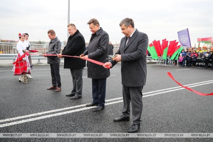 В Кобрине открыли движение по обновленному мосту через Мухавец